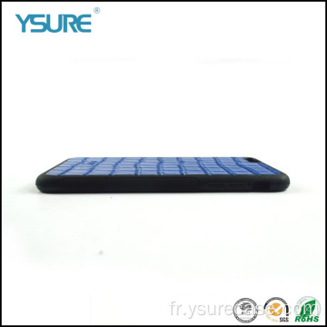 NOUVEAU Étui en cuir Crocodile Blue pour iPhone 13